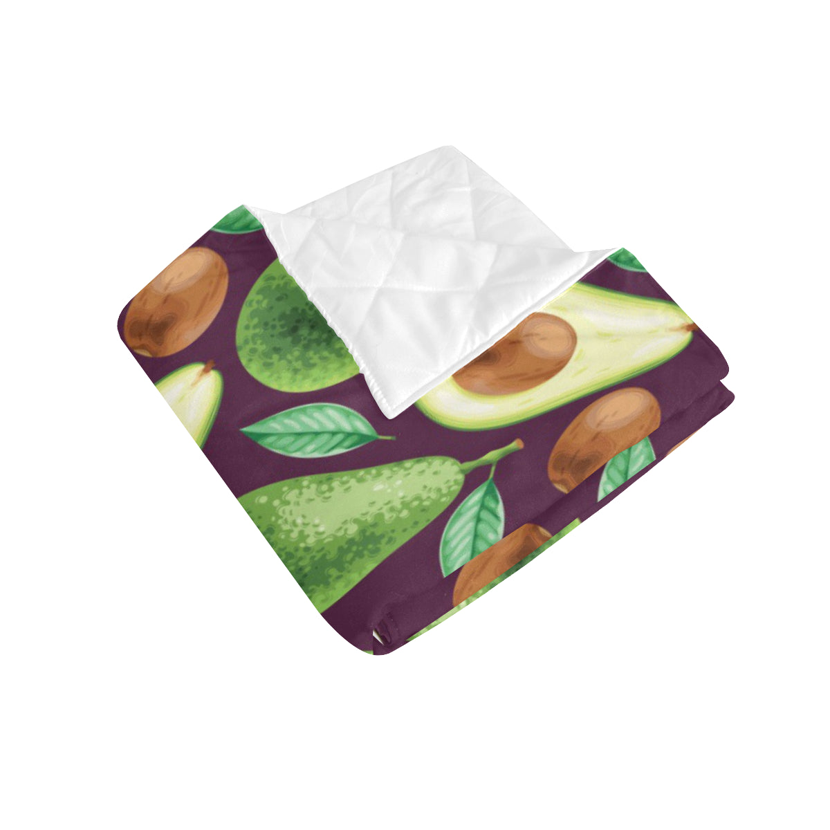 Avocado Pattern Print Design AC08 Premium Quilt