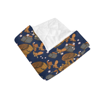 Cowboy Pattern Print Design 03 Premium Quilt