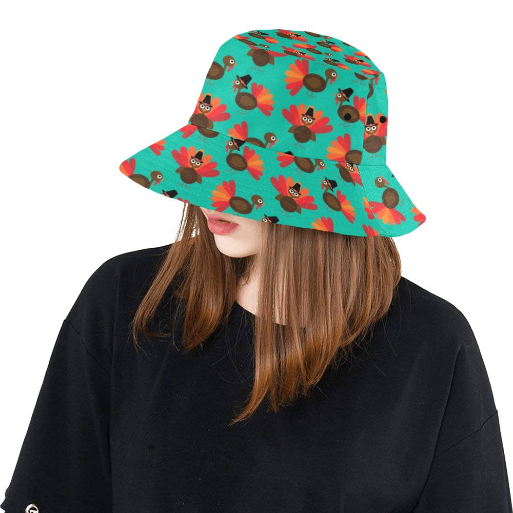 Turkey Print Design LKS402 Unisex Bucket Hat