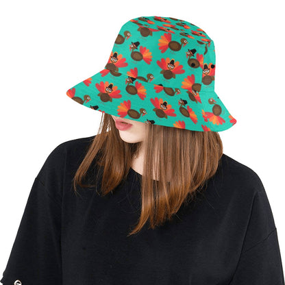 Turkey Print Design LKS402 Unisex Bucket Hat