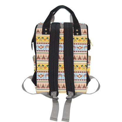 Native American Pattern Design Print Diaper Bag Backpack