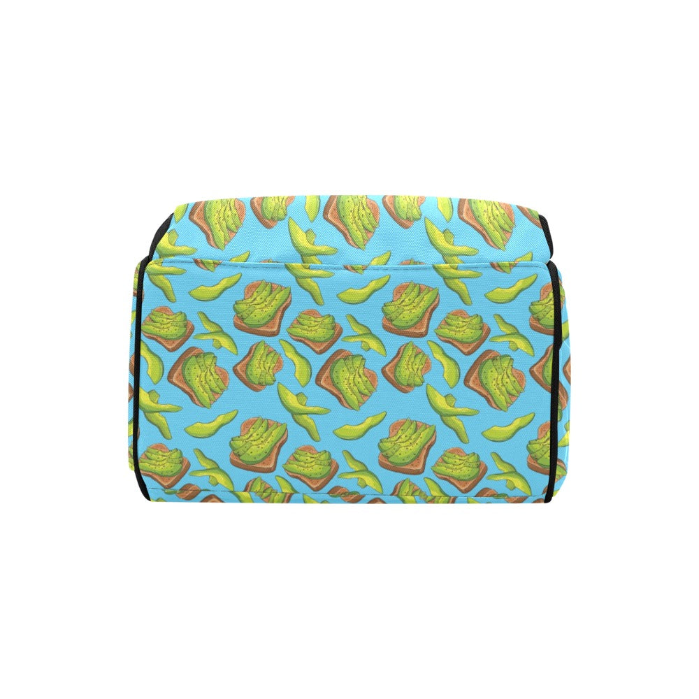 Sandwich Avocado Print Design LKS306 Diaper Bag Backpack