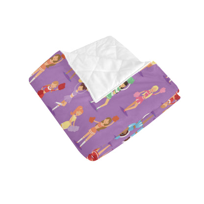 Cheerleader Pattern Print Design 02 Premium Quilt
