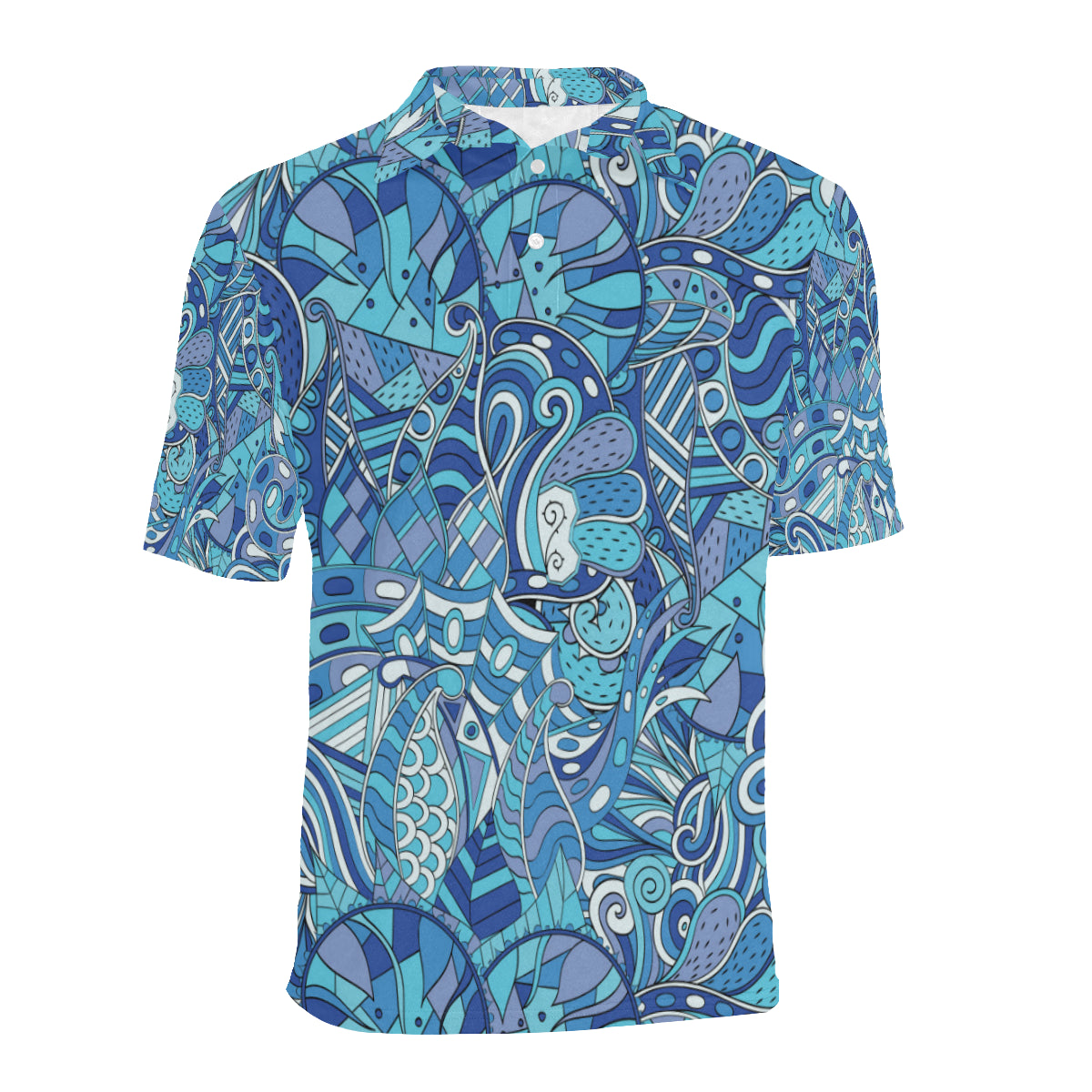 Funky Retro Pattern Print Design A02 Men Polo Shirt