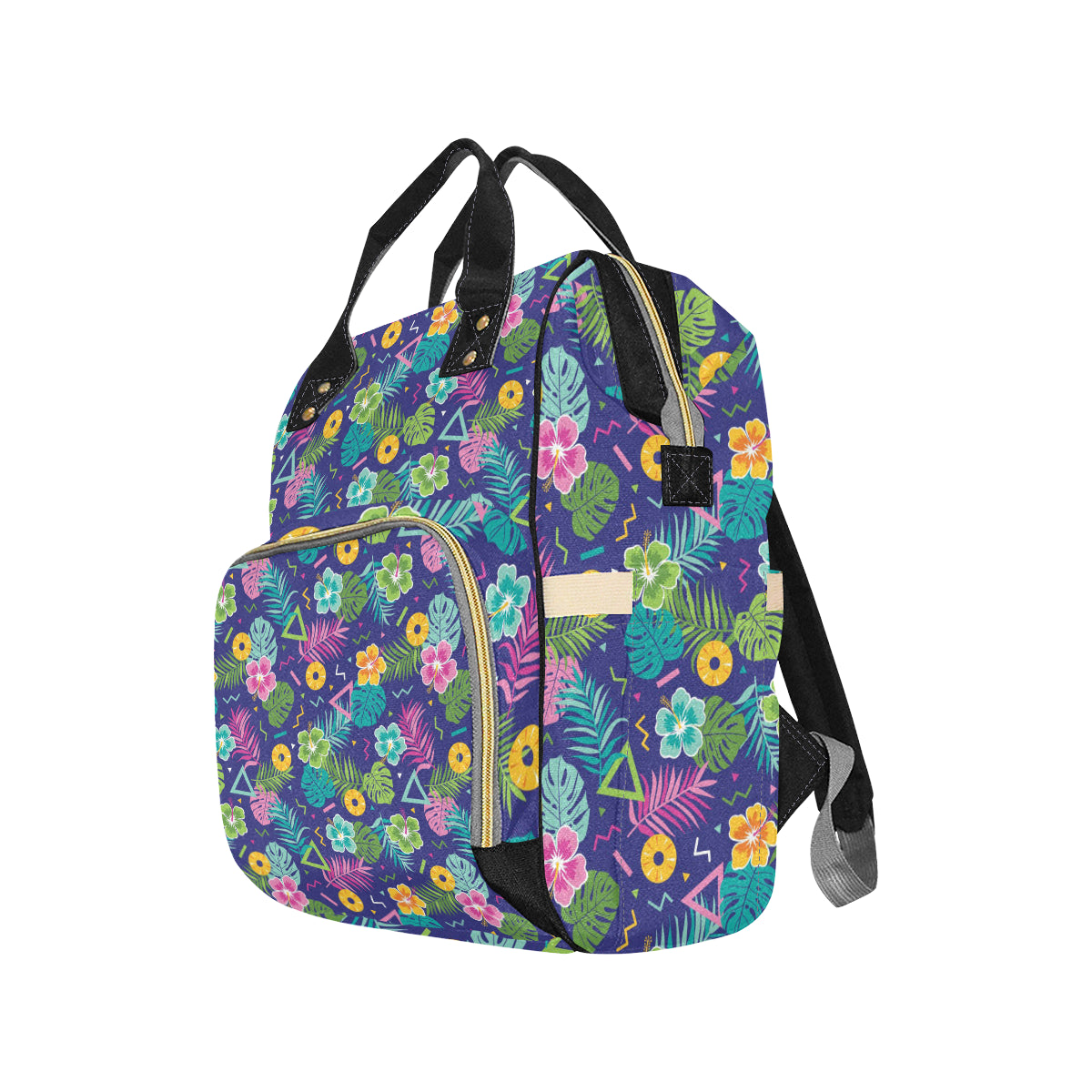 Hawaiian Themed Pattern Print Design H014 Diaper Bag Backpack