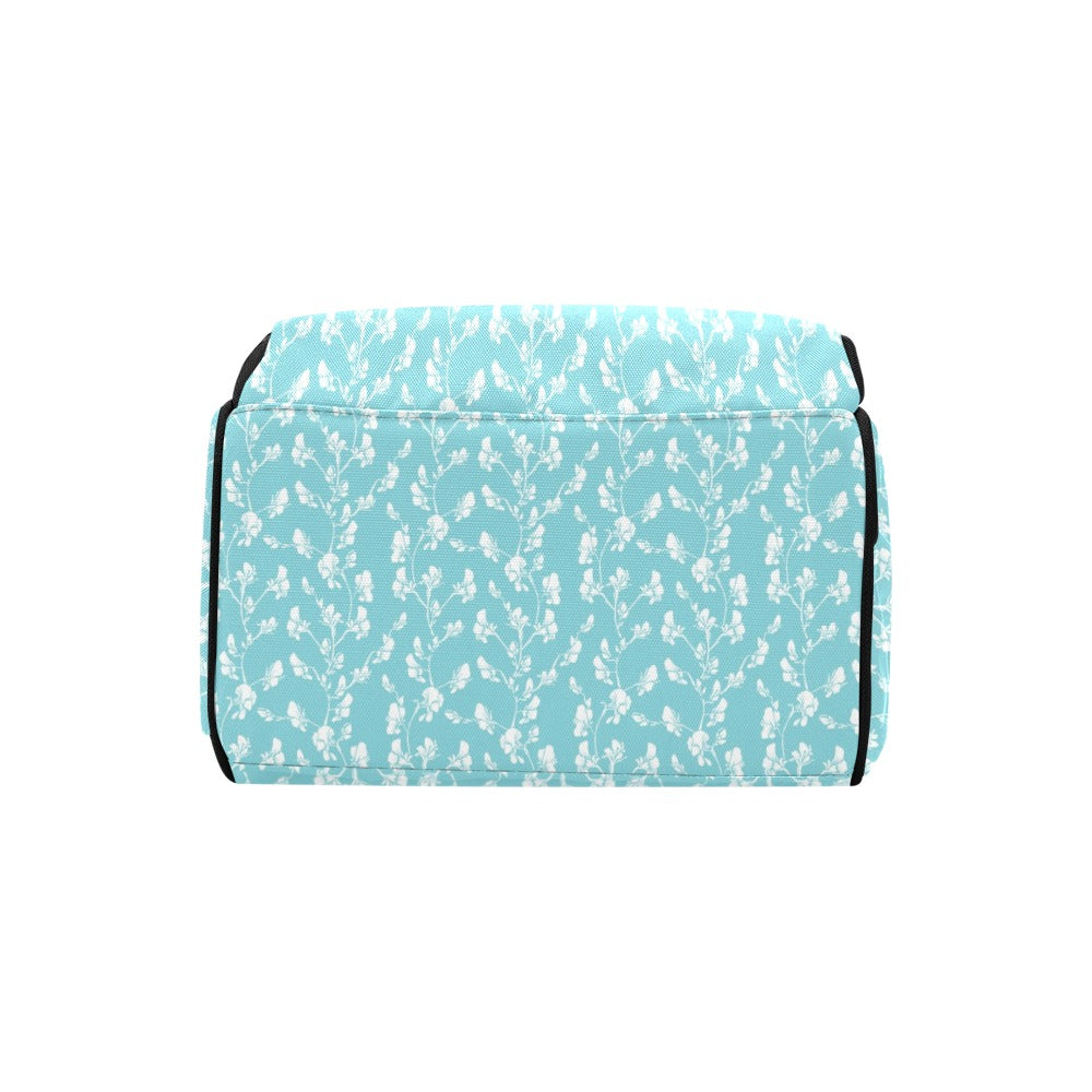 Sweet Pea Print Design LKS302 Diaper Bag Backpack