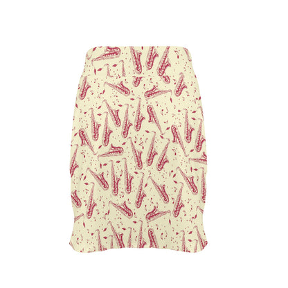 Saxophone Print Design LKS402 17" Golf & Pickleball Skort with Pockets