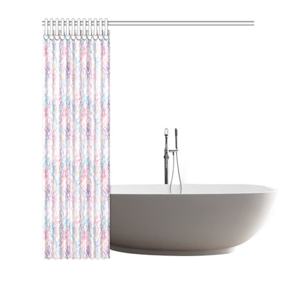 Dahlia Pattern Print Design 01 Shower Curtain