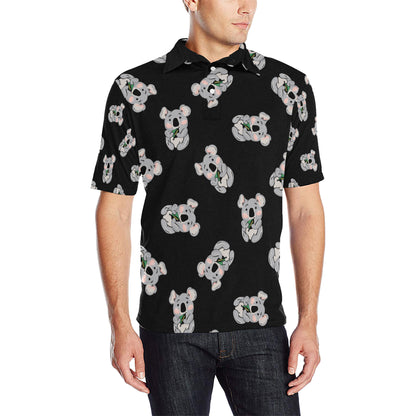 Koala Pattern Print Design 05 Men Polo Shirt
