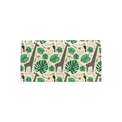 Rainforest Giraffe Pattern Print Design A02 Women's Trifold Wallet