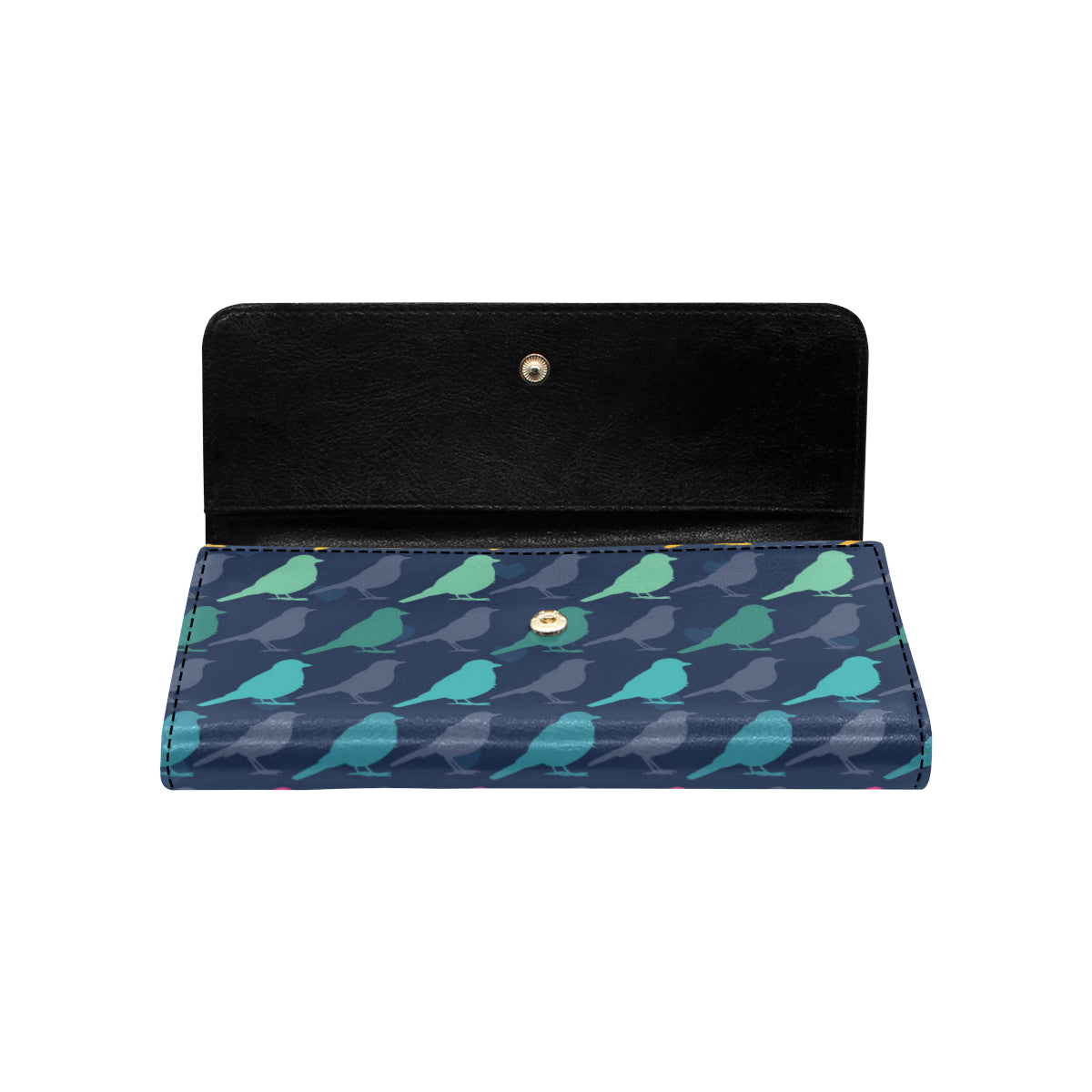 Birds Pattern Print Design 01 Women's Trifold Wallet