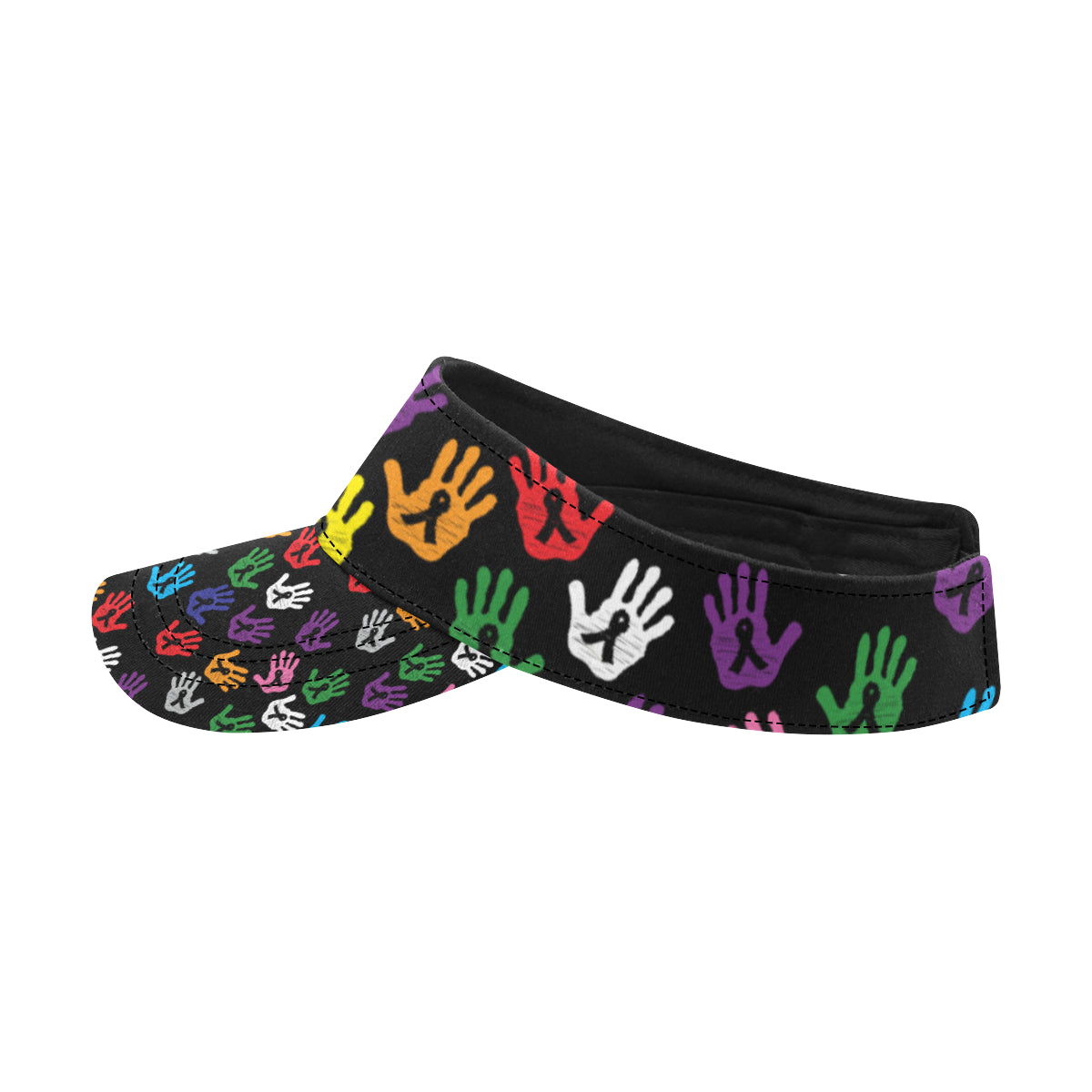 Cancer Awareness Pattern Print Design 04 Unisex Sun Visor