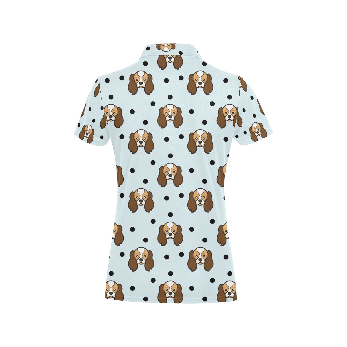 Cavalier King Charles Spaniels Pattern Print Design 02 Women's Polo Shirt