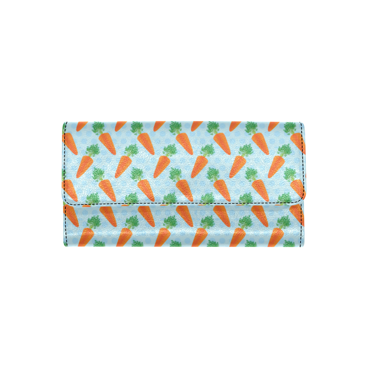 Carrot Pattern Print Design 01 Women's Trifold Wallet