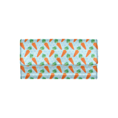 Carrot Pattern Print Design 01 Women's Trifold Wallet
