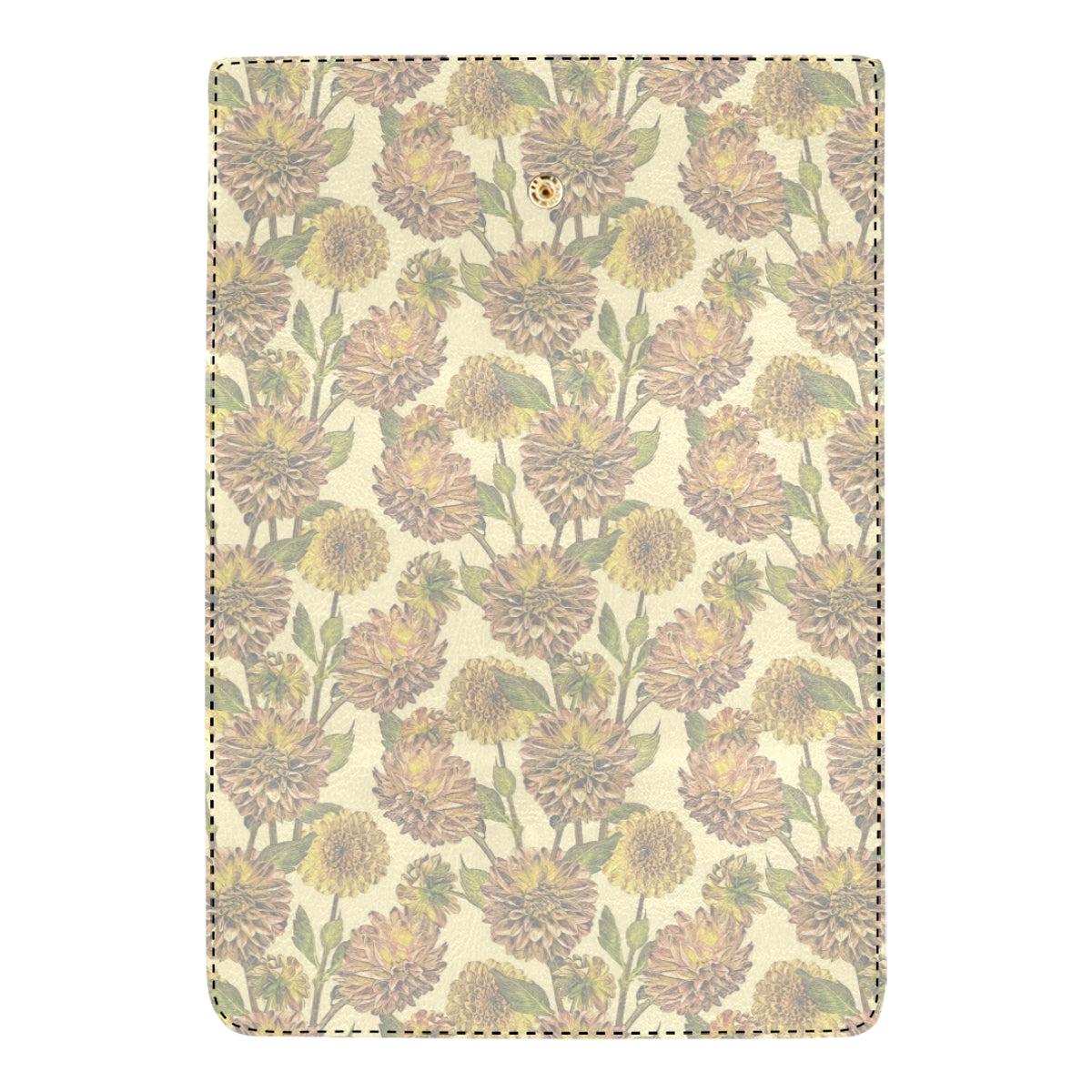 Dahlia Pattern Print Design DH09 Women's Trifold Wallet