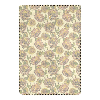 Dahlia Pattern Print Design DH09 Women's Trifold Wallet