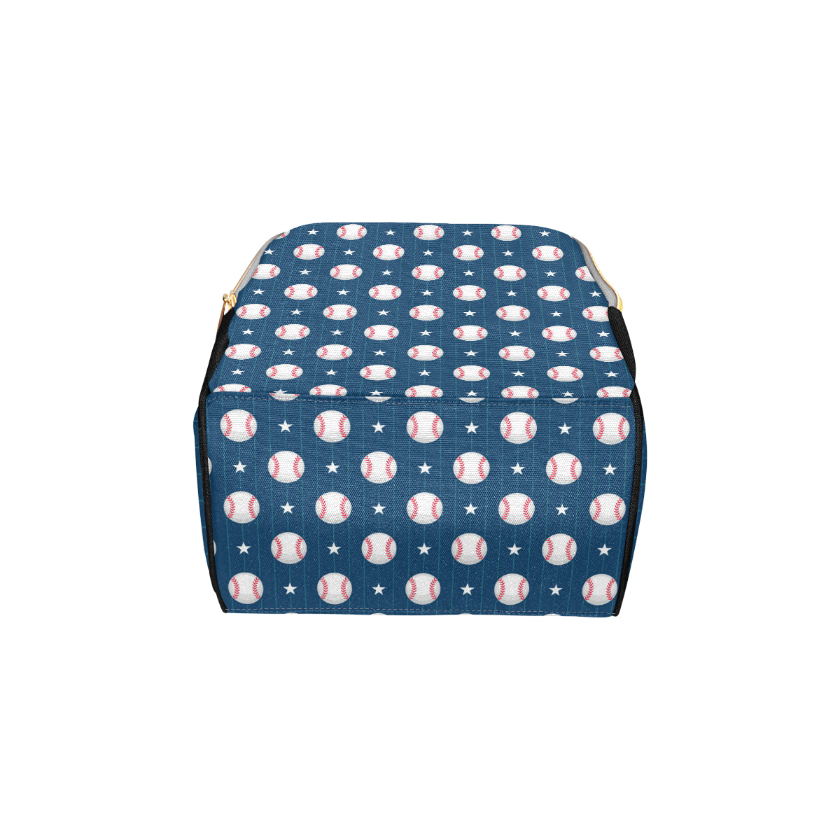 Baseball Star Print Pattern Diaper Bag Backpack