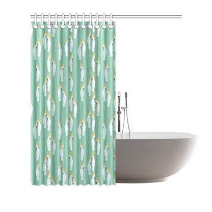 Cockatoo Pattern Print Design 01 Shower Curtain