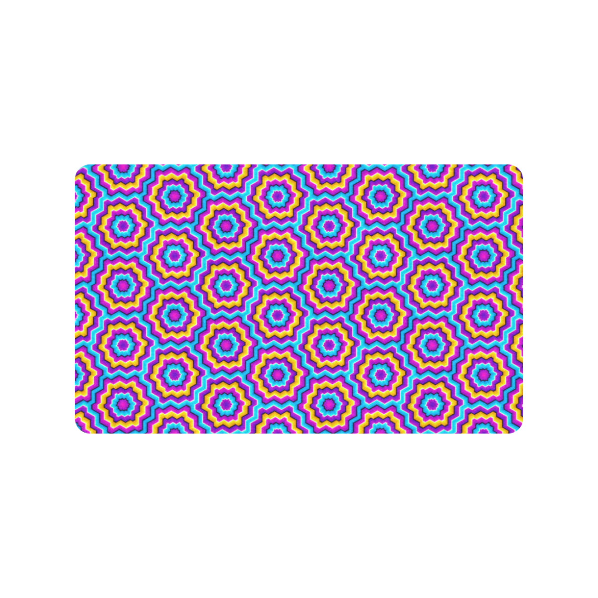 Optical illusion Techno Movement Rubber Doormat
