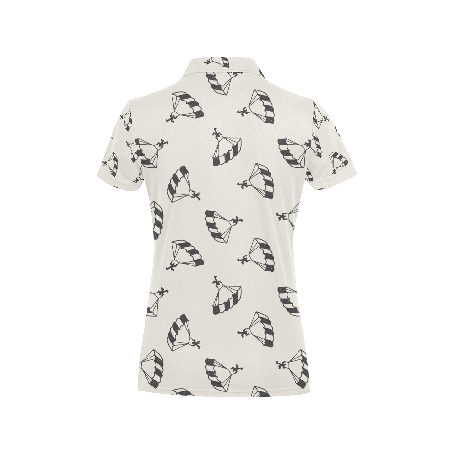 Skydiver Print Design LKS301 Women's Polo Shirt