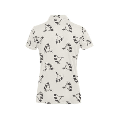 Skydiver Print Design LKS301 Women's Polo Shirt
