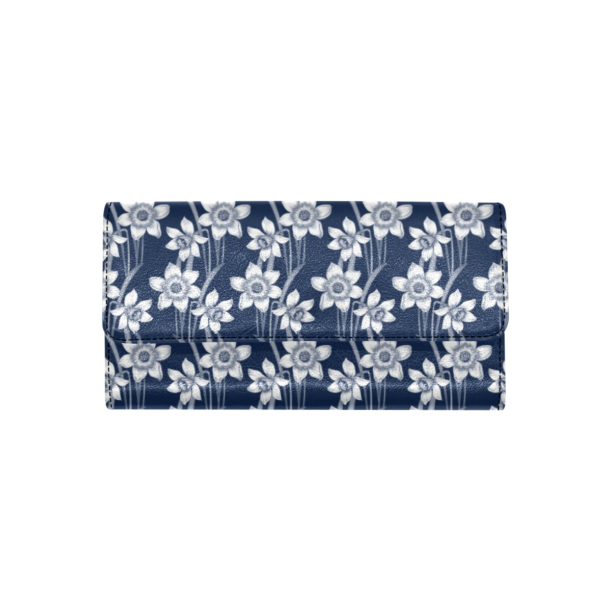 Daffodils Pattern Print Design DF09 Women's Trifold Wallet