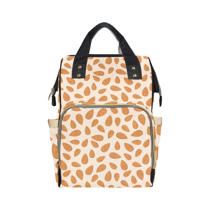 Almond Pattern Print Design 03 Diaper Bag Backpack