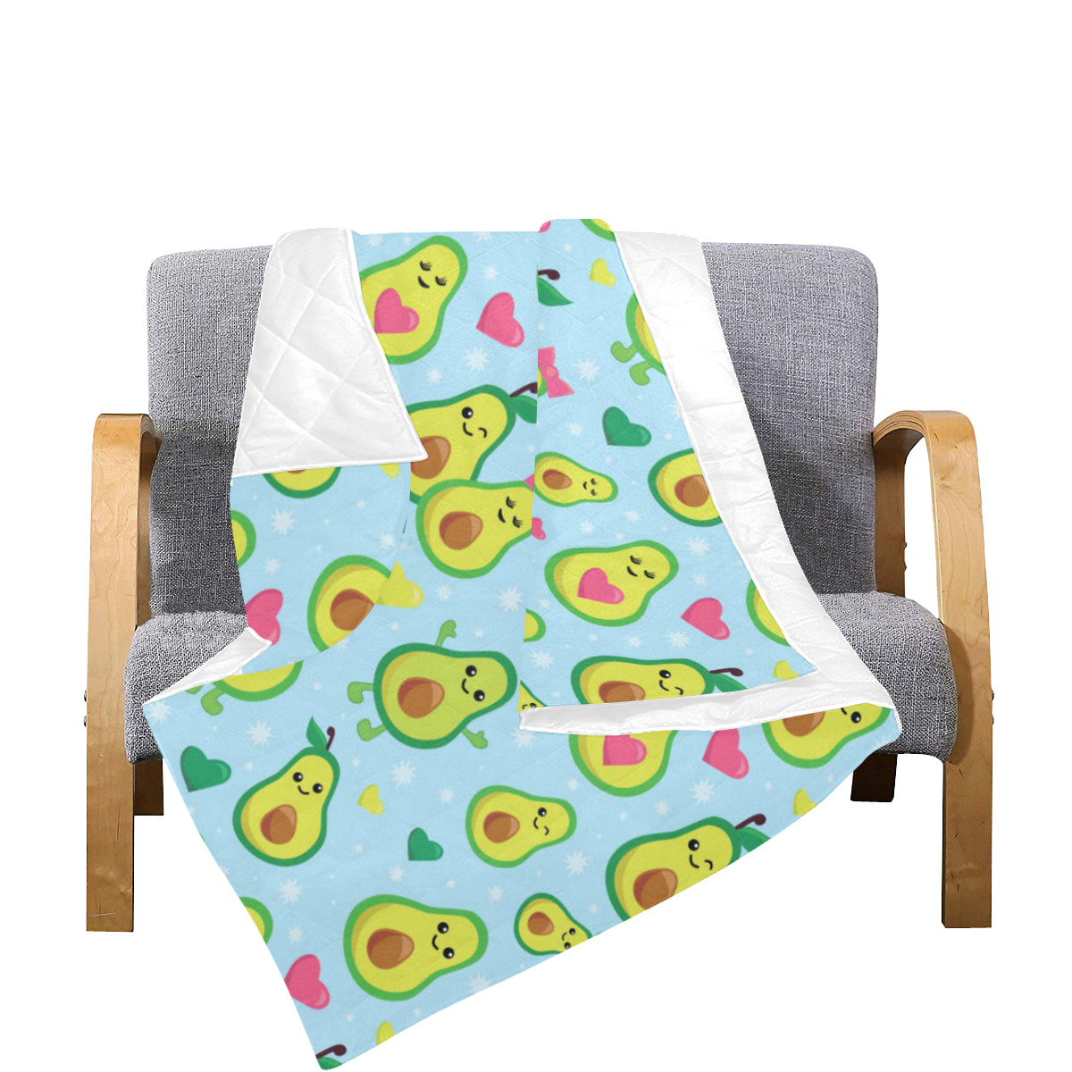 Avocado Pattern Print Design AC09 Premium Quilt