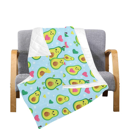 Avocado Pattern Print Design AC09 Premium Quilt