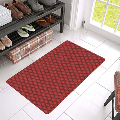 Dragons Red Skin Texture Rubber Doormat