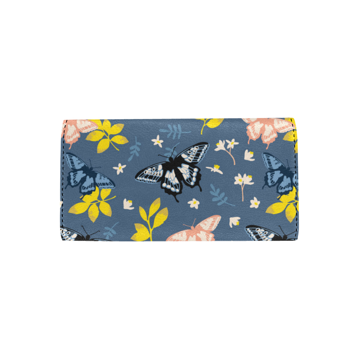 Monarch Butterfly Pattern Print Design 02 Women's Trifold Wallet
