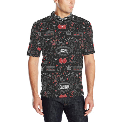 Casino Pattern Print Design 04 Men Polo Shirt
