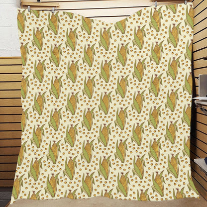 Corn Pattern Print Design 01 Premium Quilt