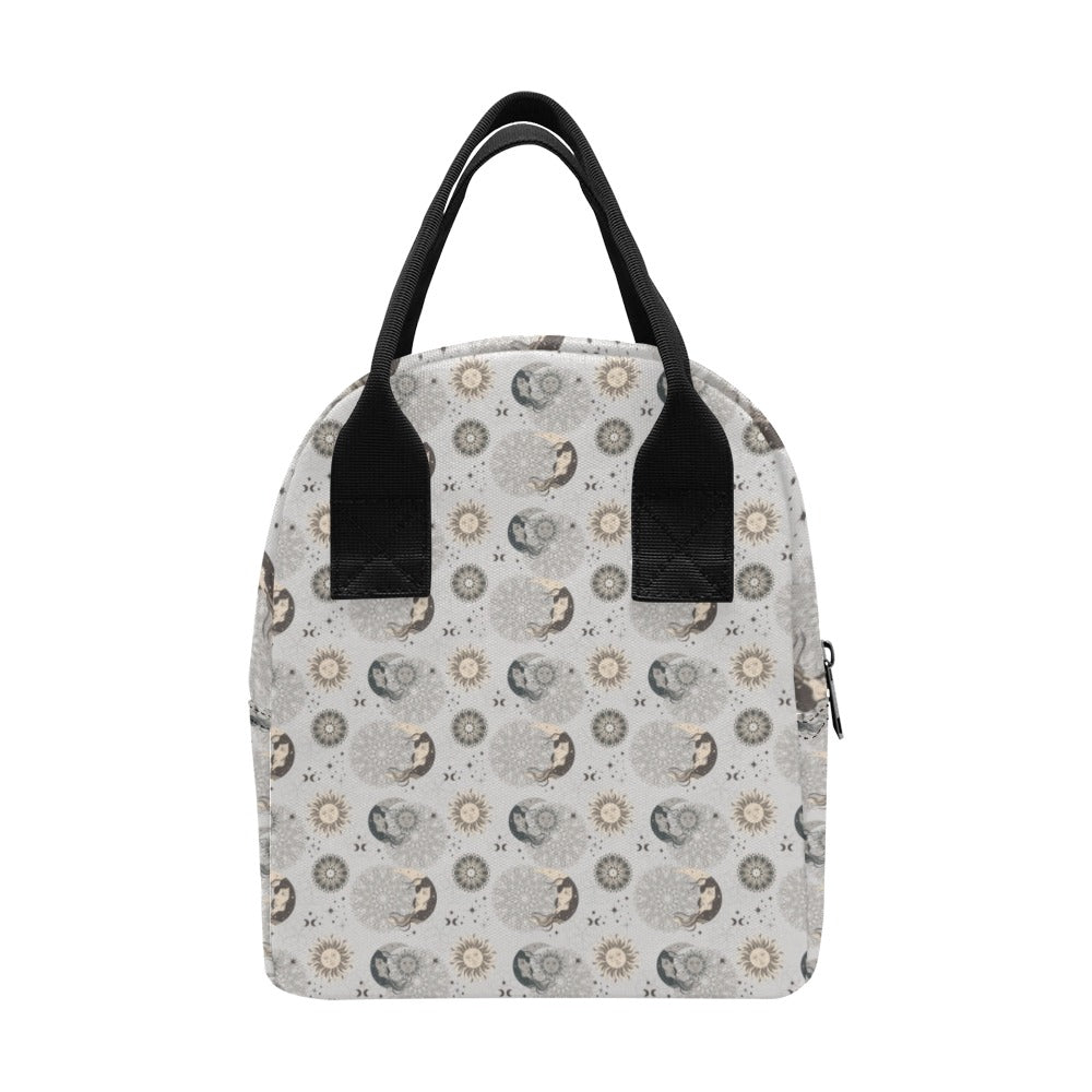 Sun Moon Print Design LKS302 Insulated Lunch Bag
