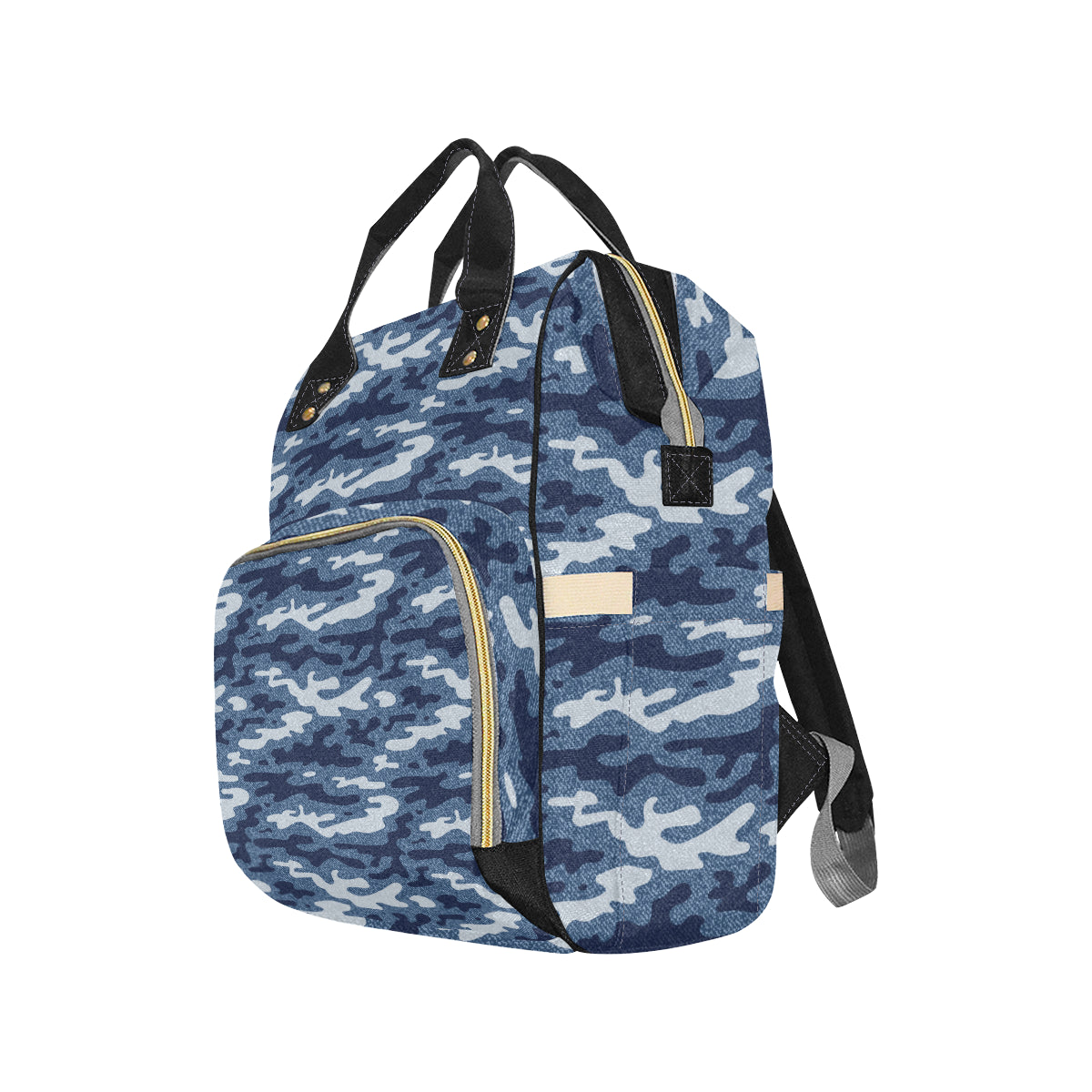 Jean Camouflage Pattern Print Design 05 Diaper Bag Backpack