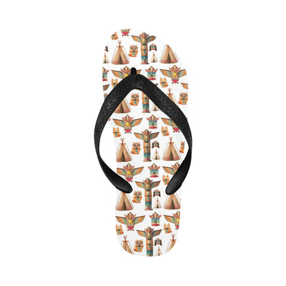 Totem Native Print Design LKS303 Flip Flops