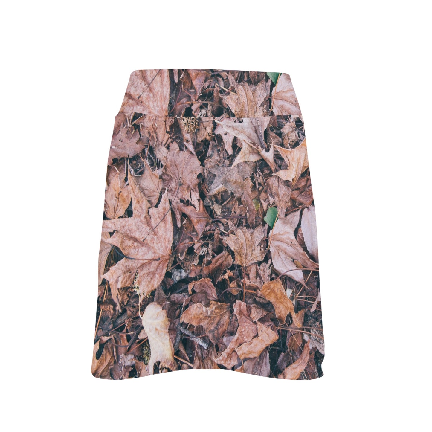 Camouflage Realistic Tree Leaf Print 17" Golf & Pickleball Skort with Pockets