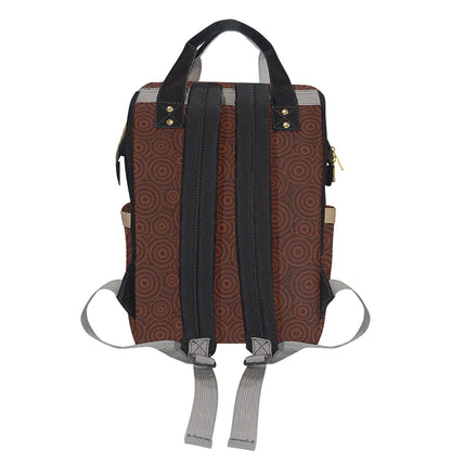 Aboriginal Pattern Print Design 02 Diaper Bag Backpack