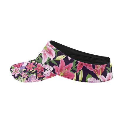 Lily Pattern Print Design LY017 Unisex Sun Visor