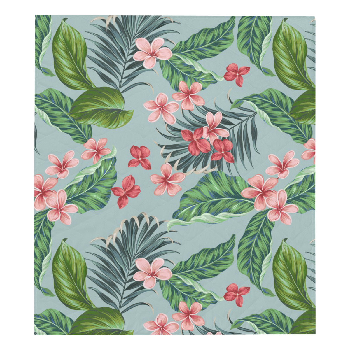 Plumeria Pattern Print Design PM027 Premium Quilt