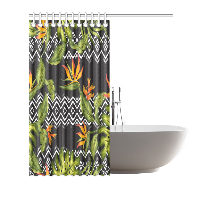 Bird Of Paradise Pattern Print Design BOP07 Shower Curtain