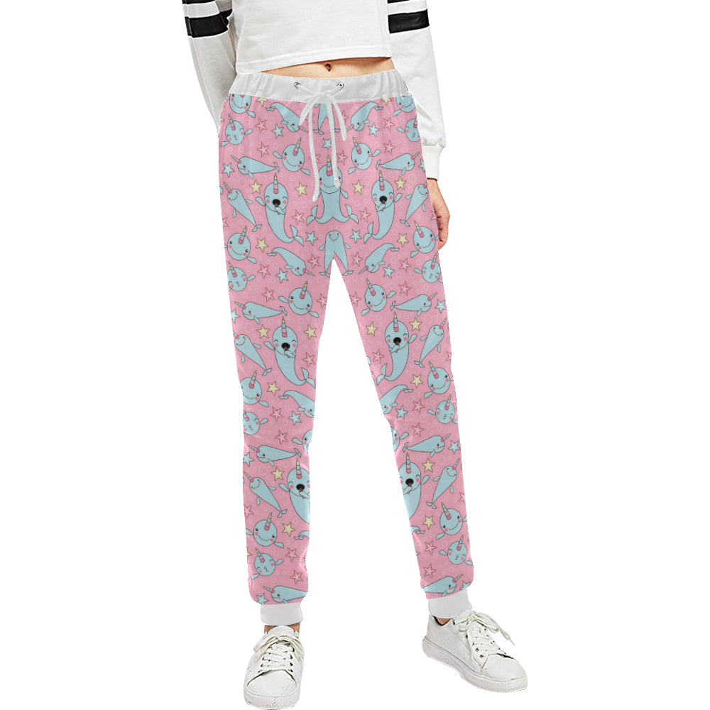 Narwhal Cartoon Cute Print Unisex Sweatpants