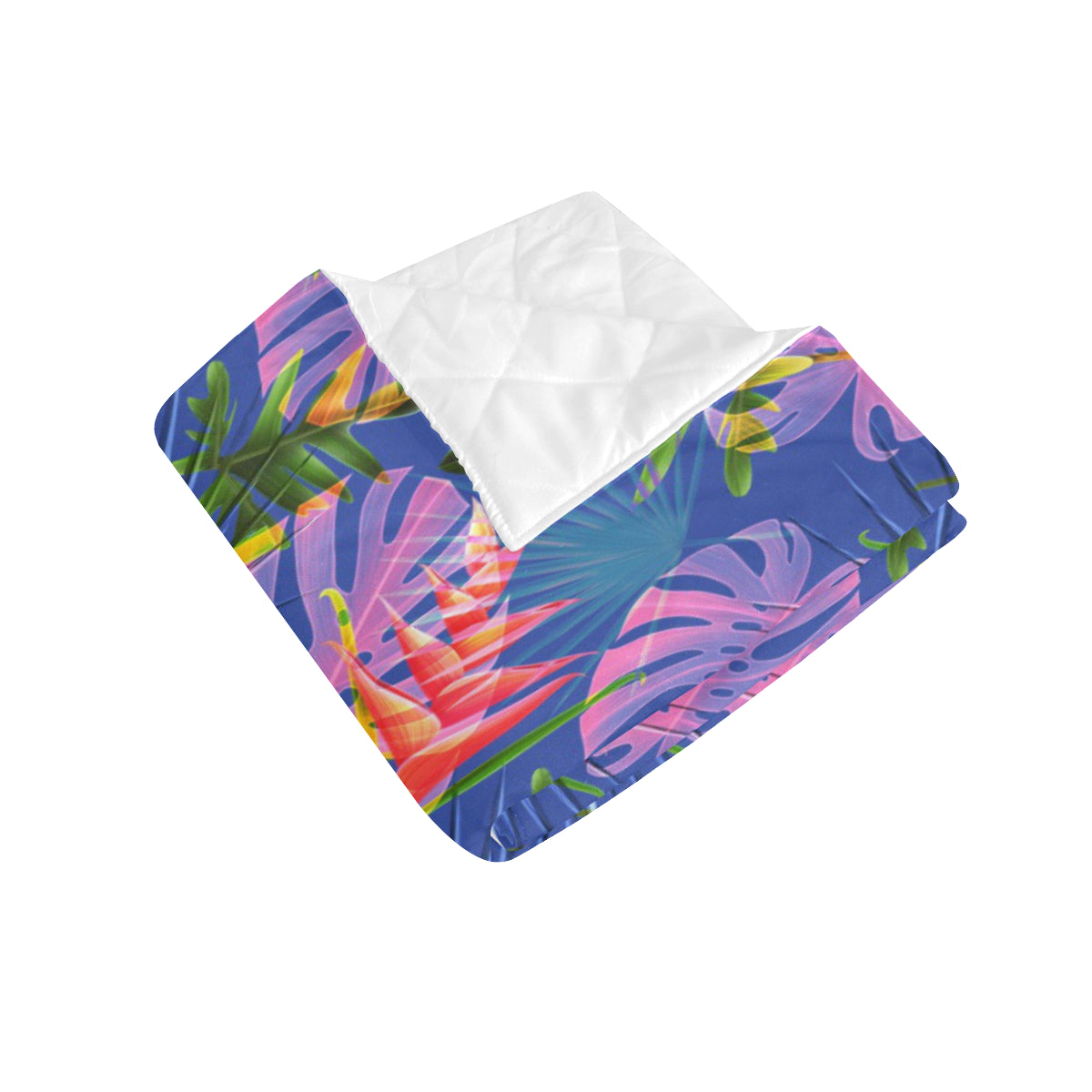 Tropical Flower Pattern Print Design TF025 Premium Quilt