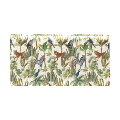 Safari Animal Print Design LKS304 Women's Trifold Wallet