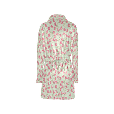 Sweet Pea Print Design LKS301 Women's Fleece Robe