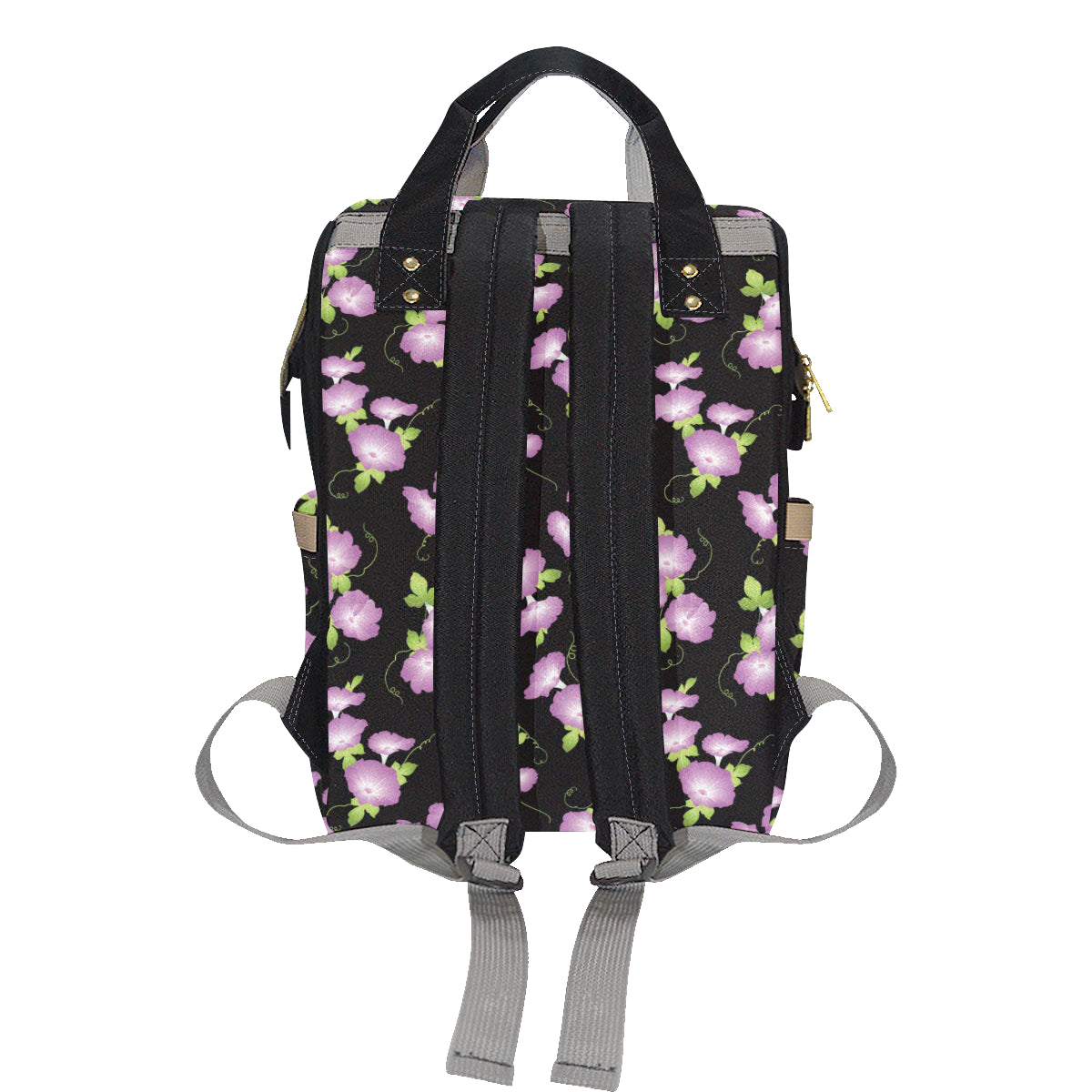 Morning Glory Pattern Print Design MG02 Diaper Bag Backpack