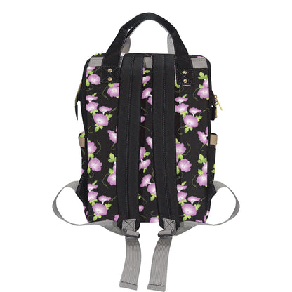 Morning Glory Pattern Print Design MG02 Diaper Bag Backpack