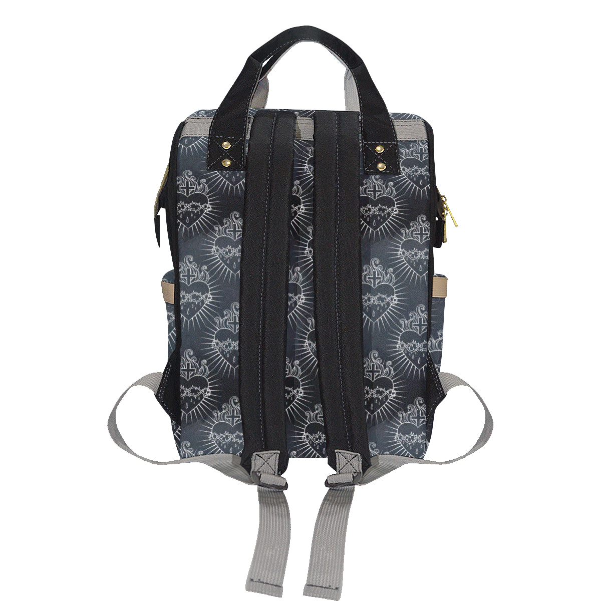 Christian Heart Tattoo Style Diaper Bag Backpack