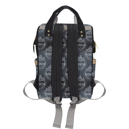 Christian Heart Tattoo Style Diaper Bag Backpack